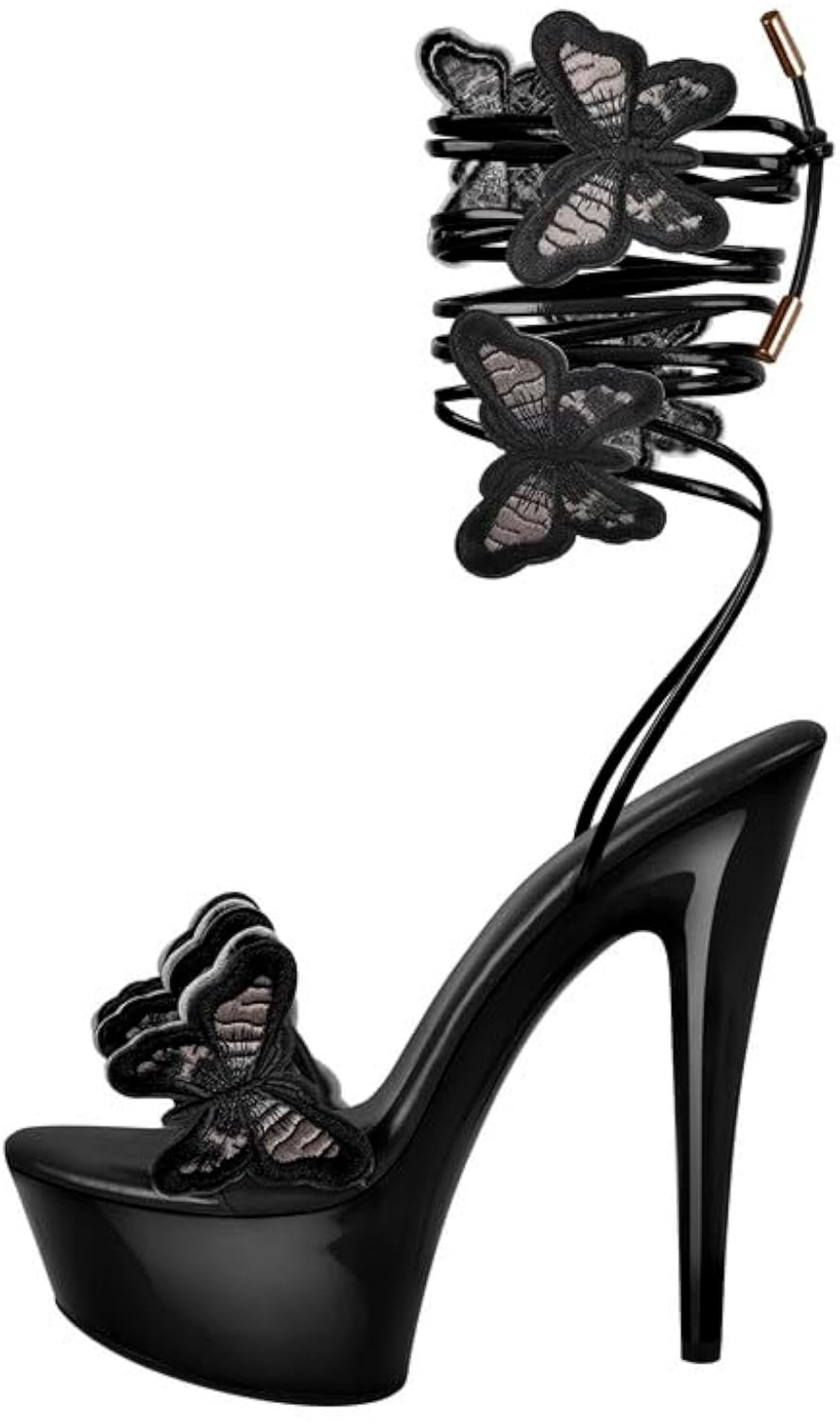 Butterfly Strap-Up Heels