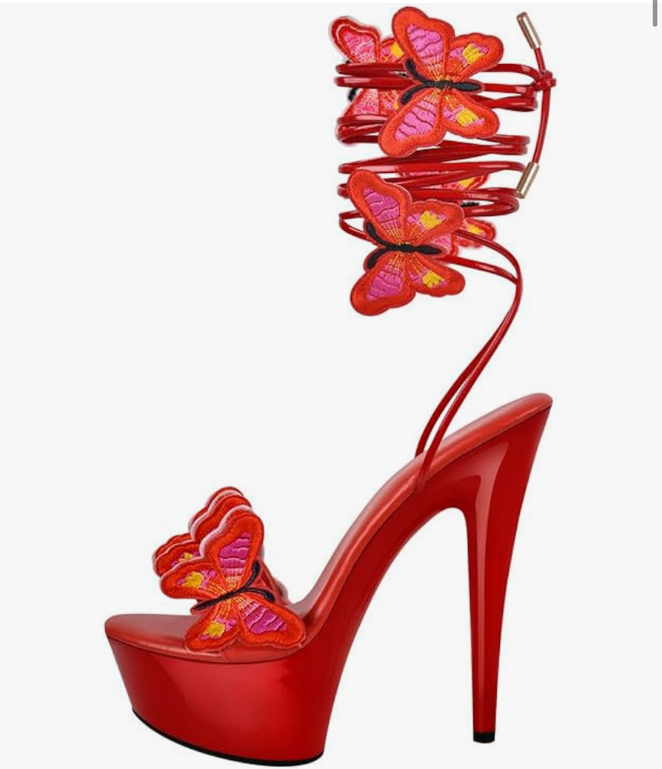 Butterfly Strap-Up Heels