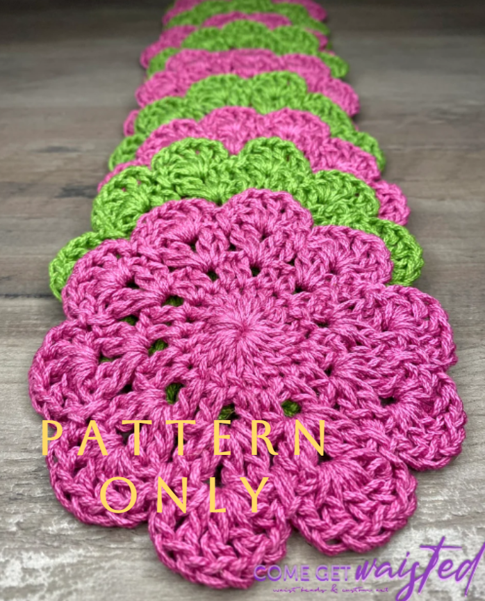 Flower Coasters - PATTERN ONLY