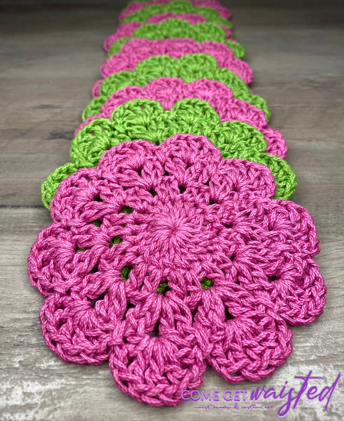 Flower Coasters