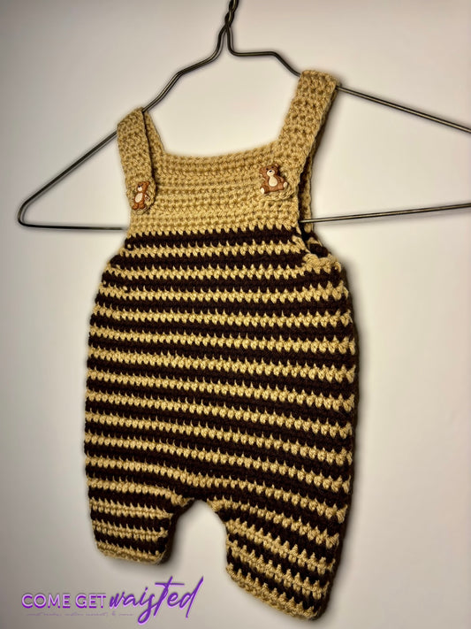Baby Striped Overalls