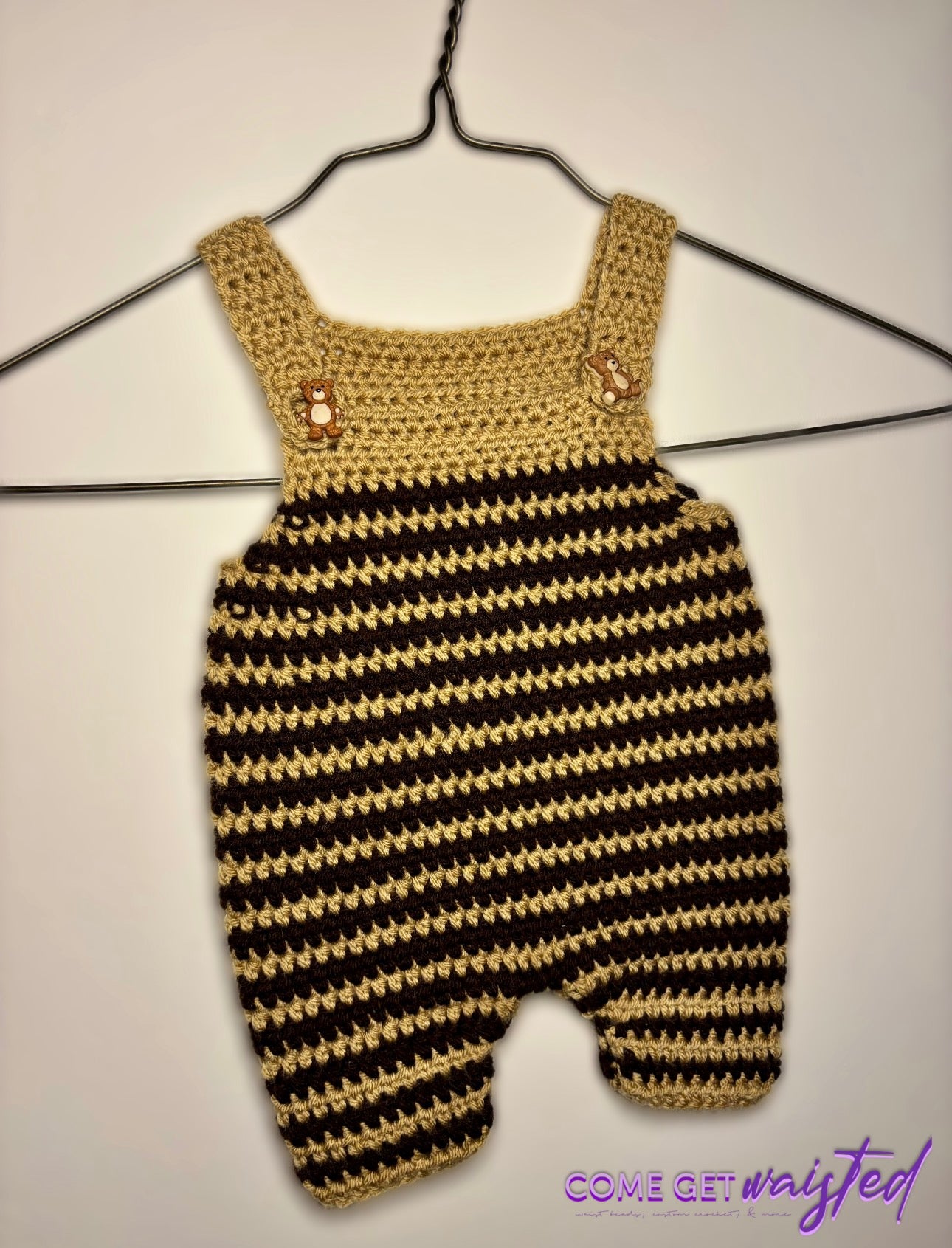 Baby Striped Overalls
