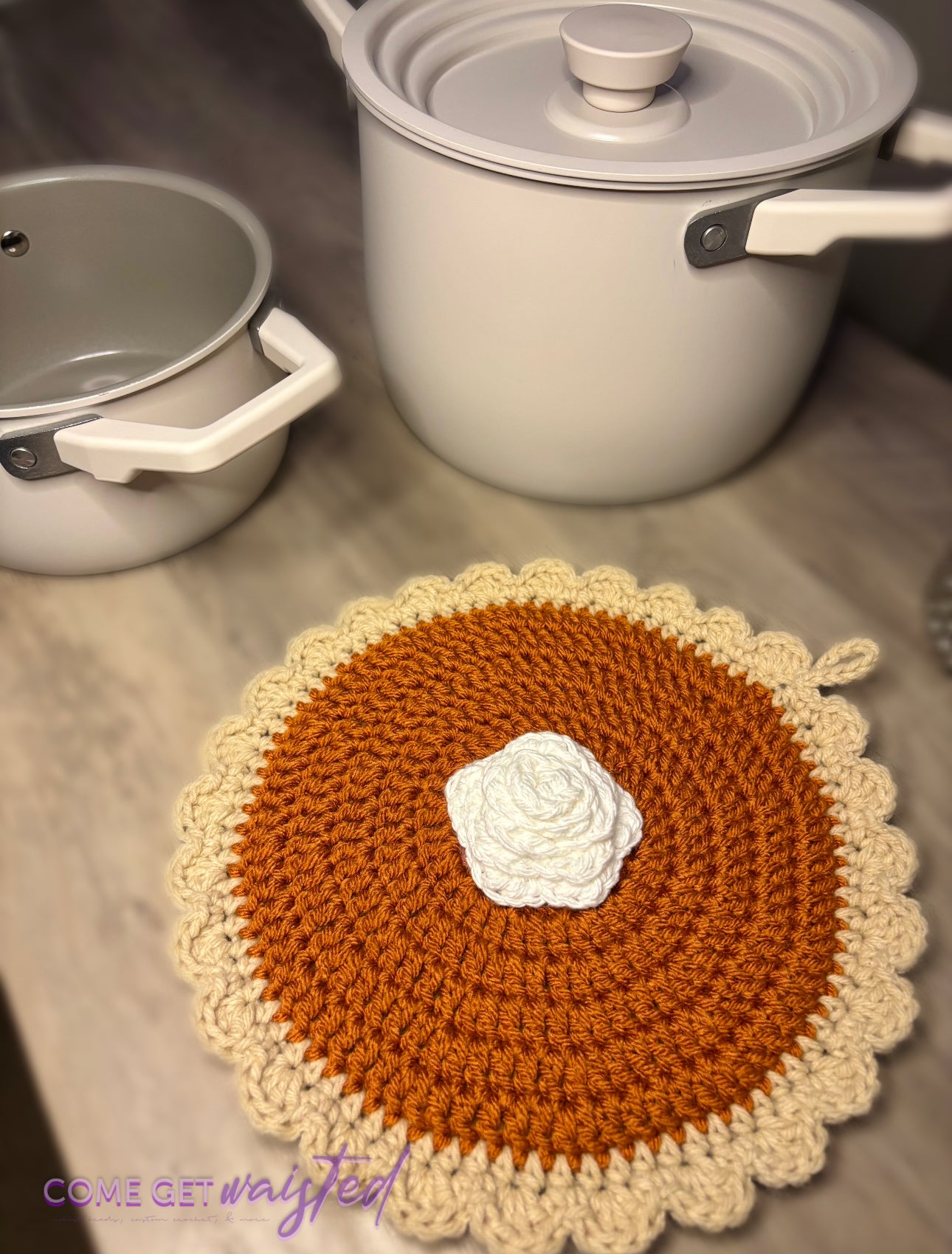 Pumpkin Pie Potholders (Oven Mitts)