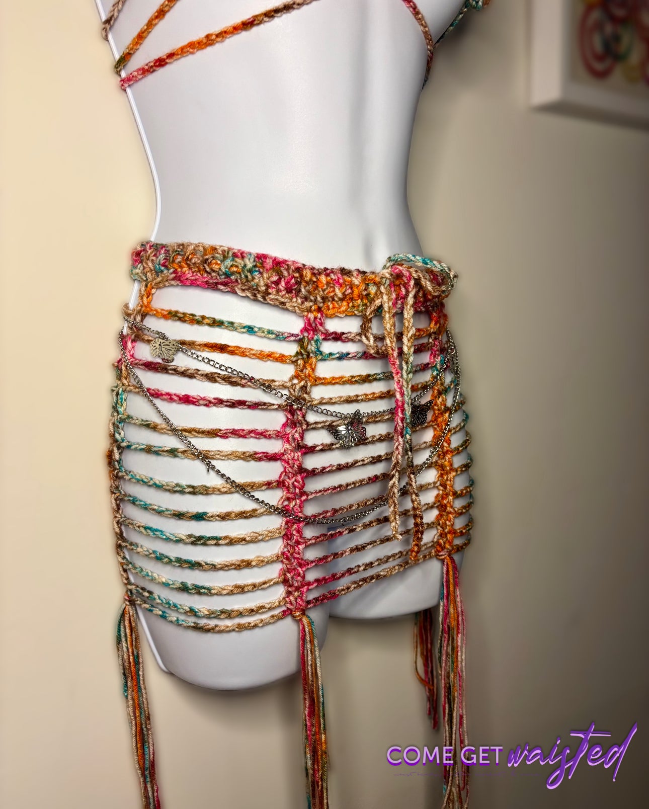 Flower Top Skirt Set