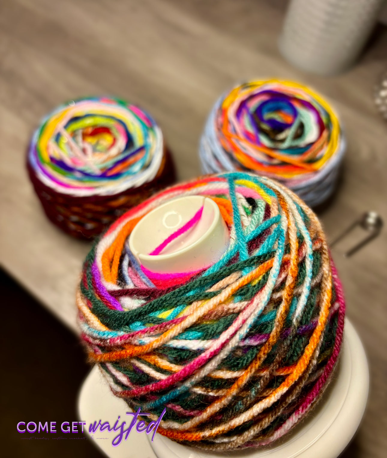 Custom Scrap Yarn Cakes