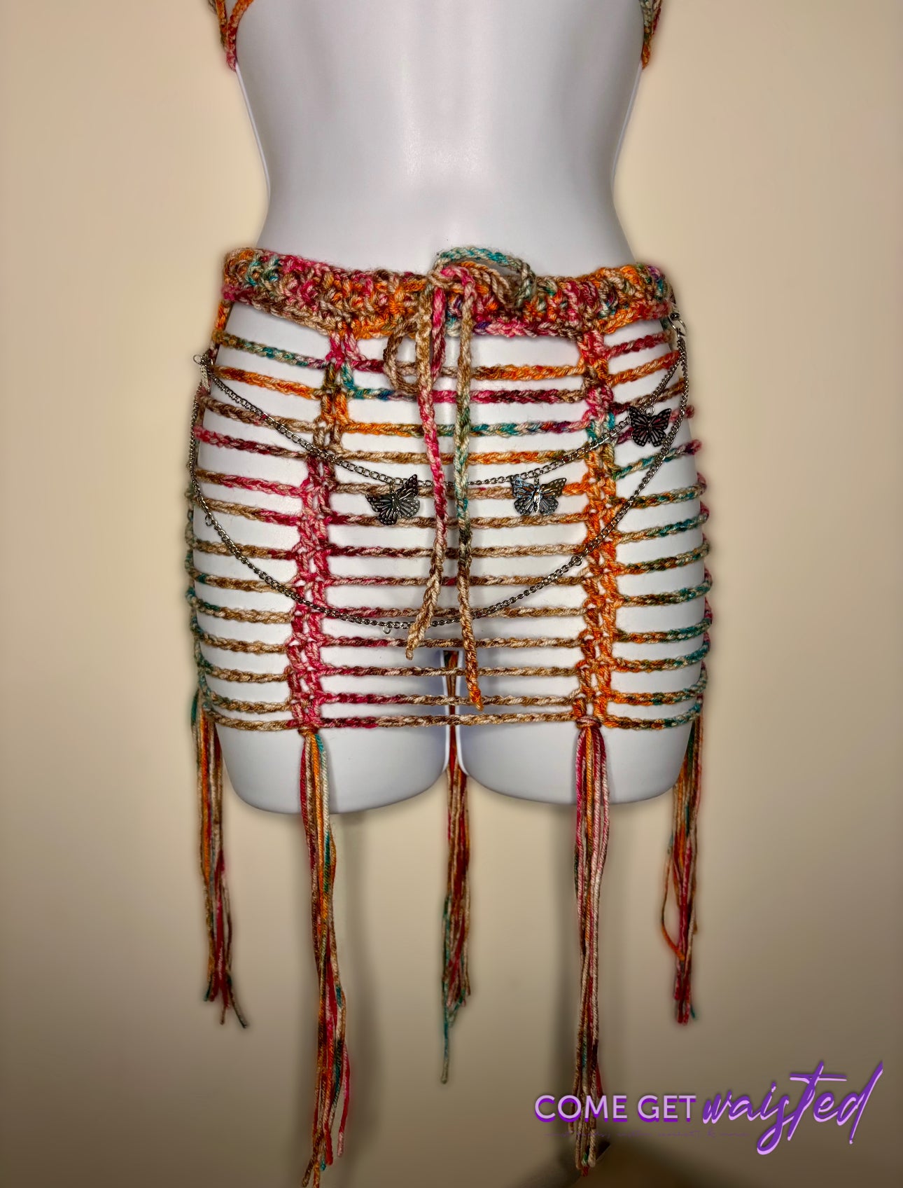 Flower Top Skirt Set