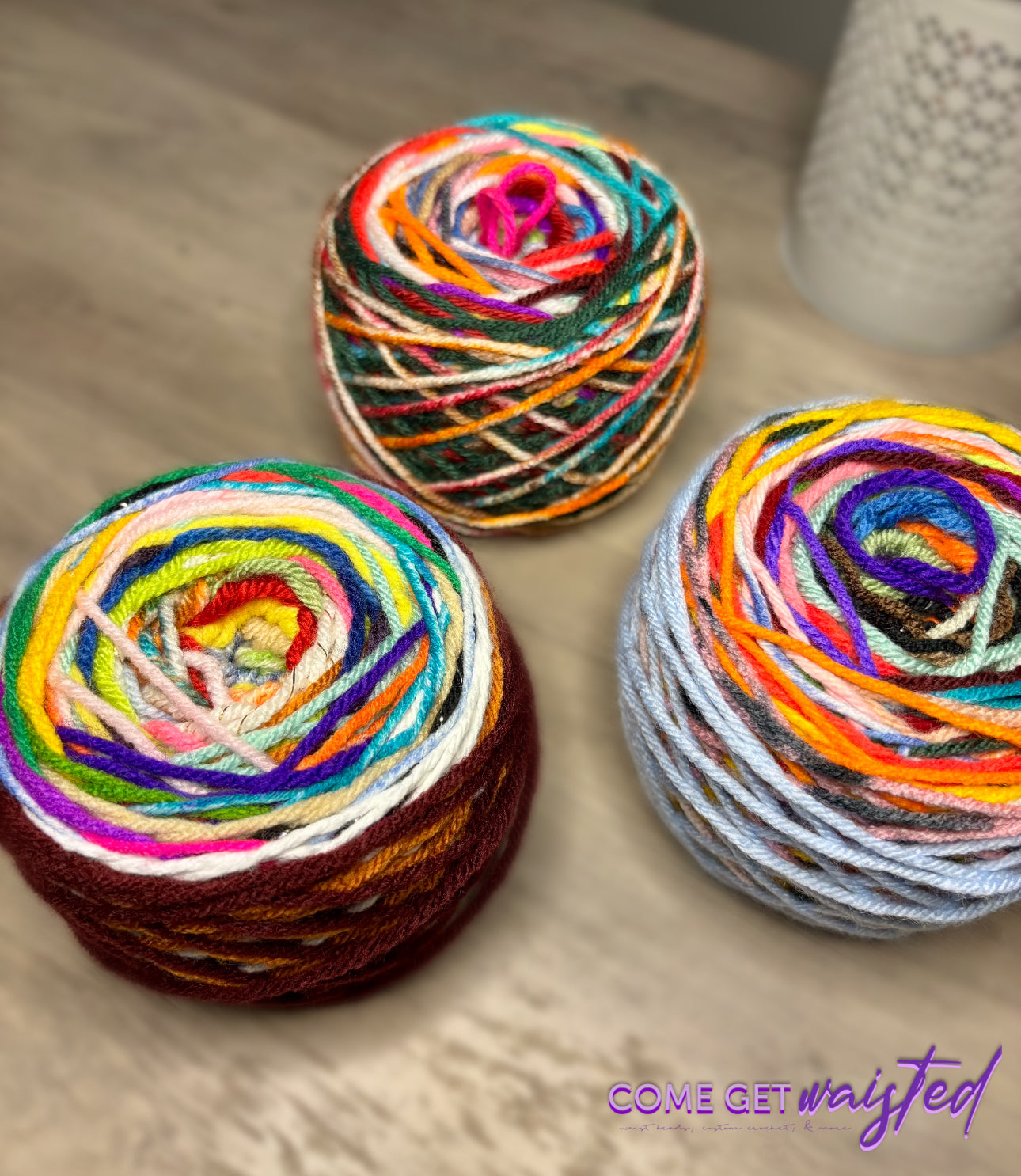 Custom Scrap Yarn Cakes