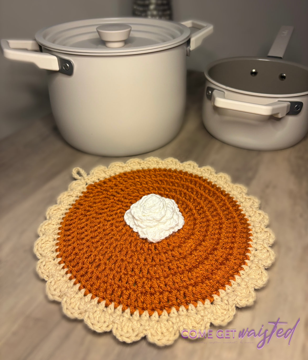Pumpkin Pie Potholders (Oven Mitts)