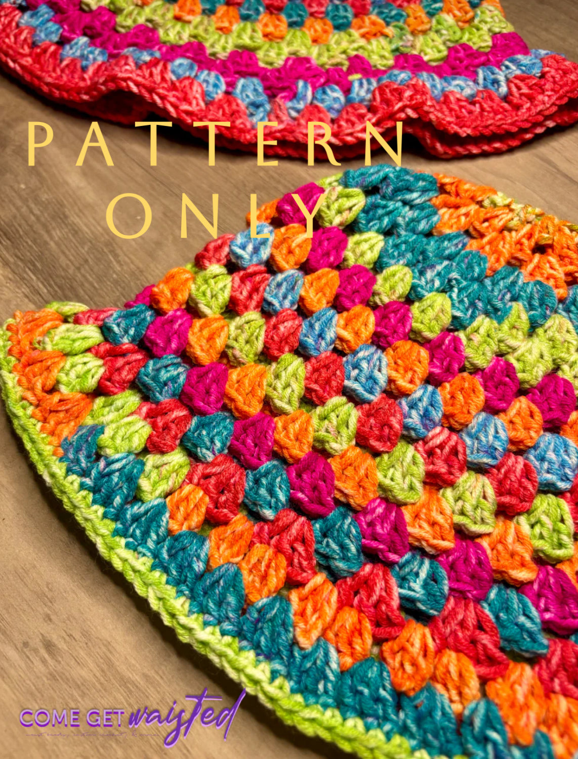 Granny Stitch Bucket Hat (Pattern ONLY)