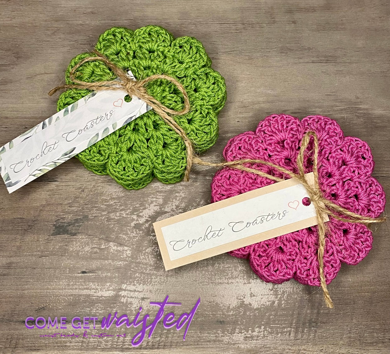 Flower Coasters