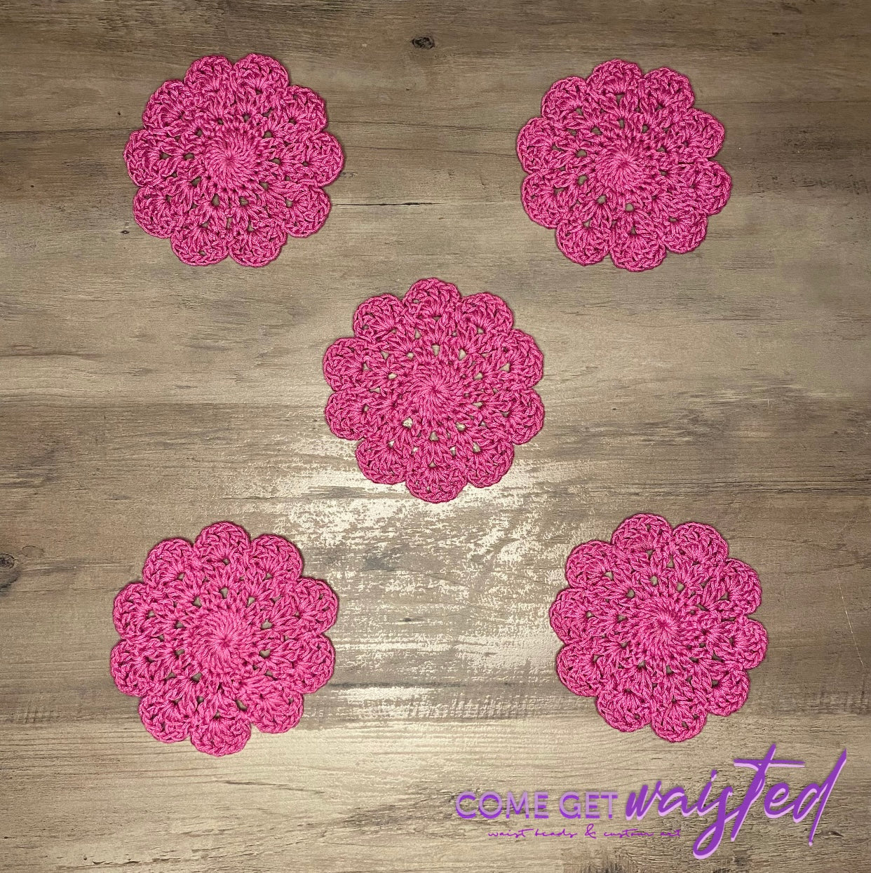 Flower Coasters