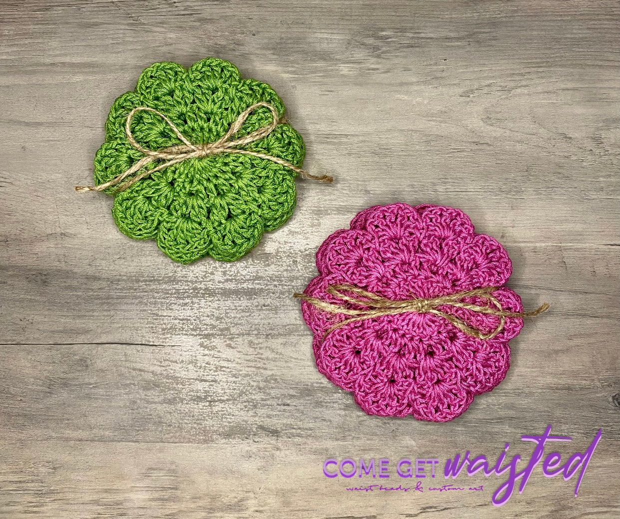 Flower Coasters